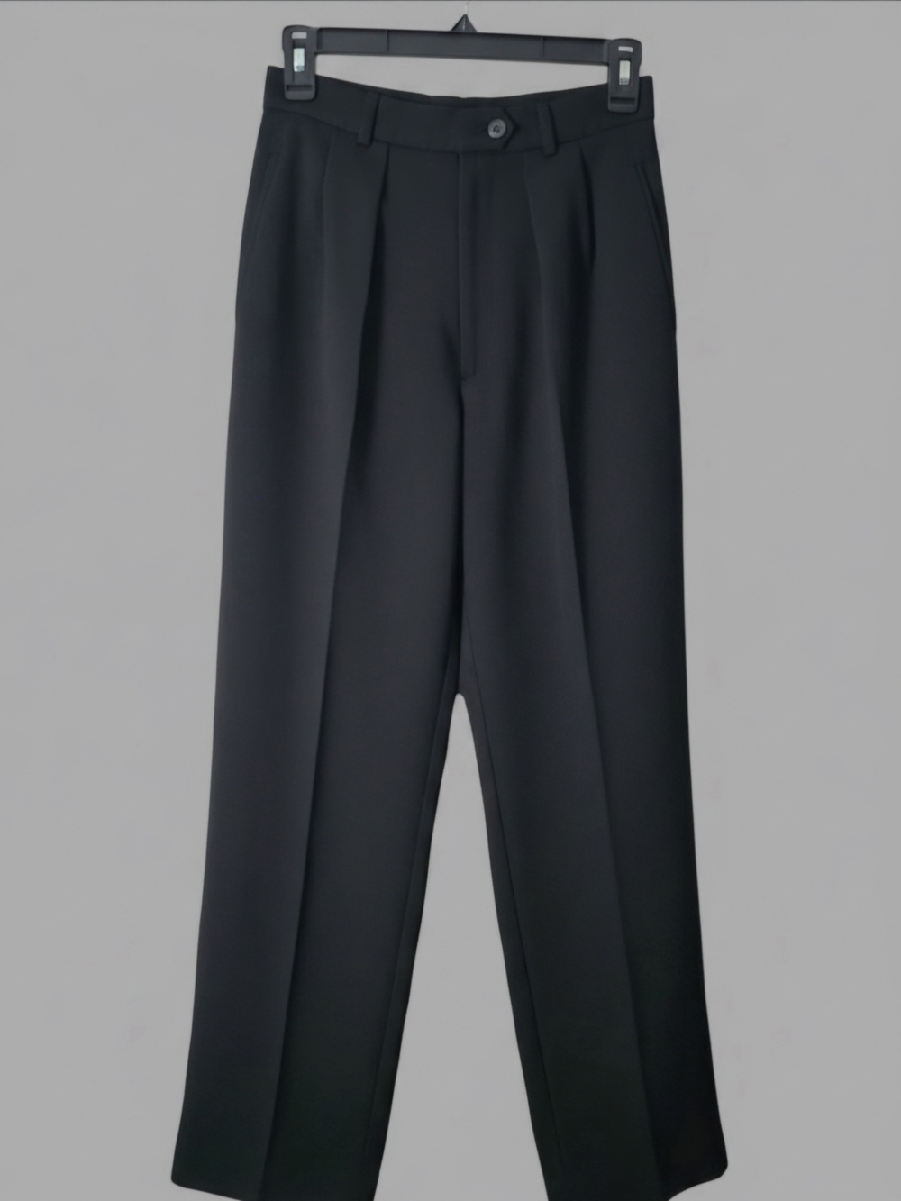 Vintage Giorgio Armani Black Pleated Women's Dress Trousers